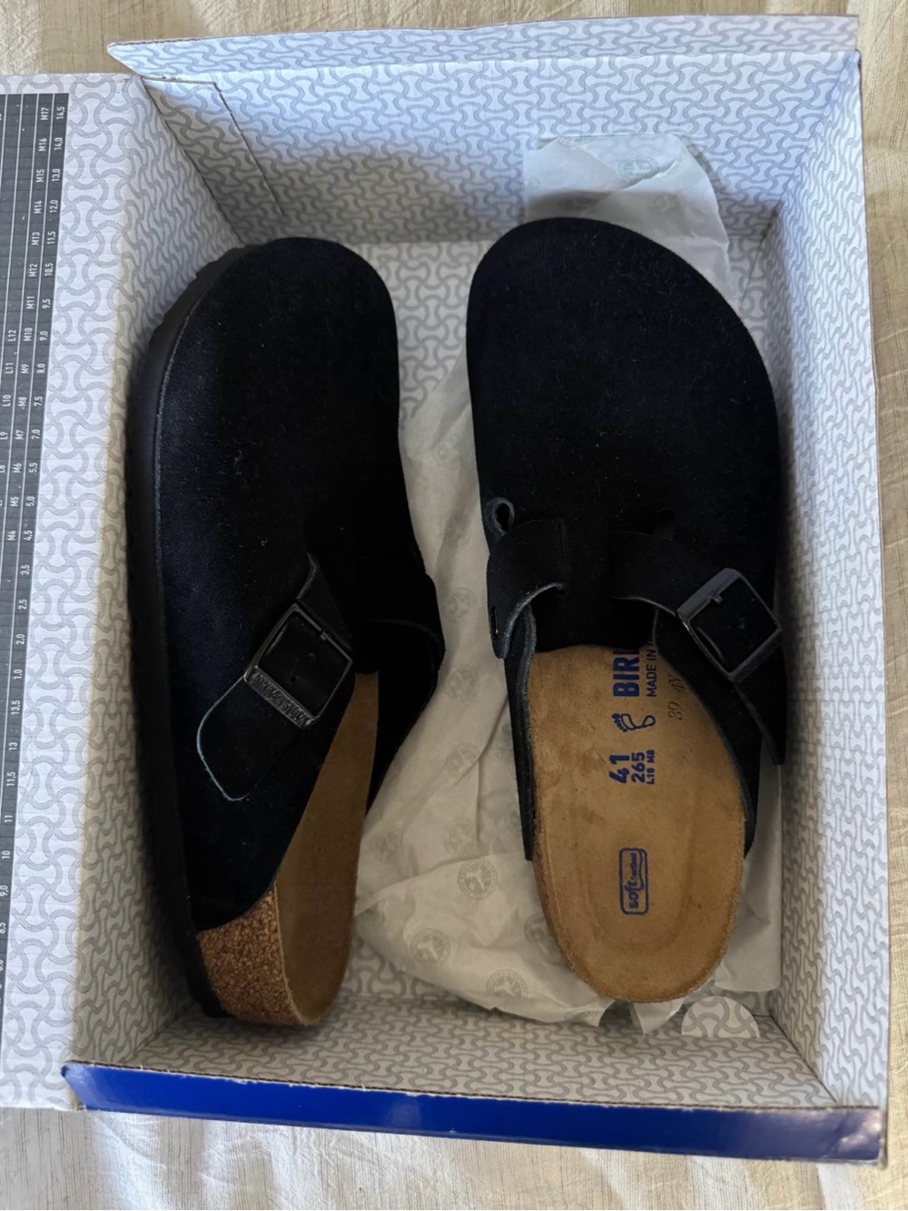 Birkenstock Black Boston Clogs size 10/41 Normal fit.